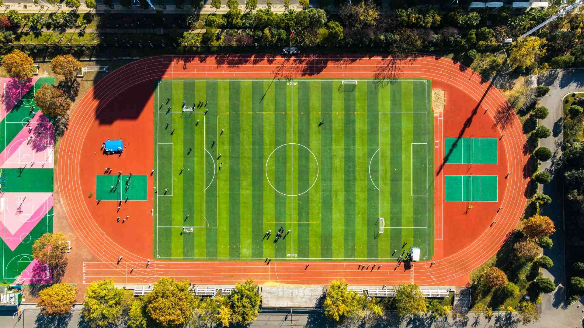 jrace running track after construction